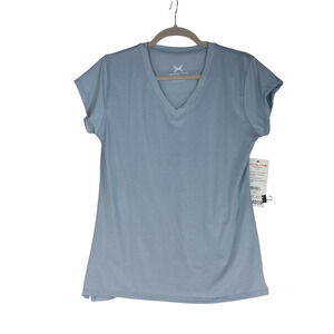 NEW Game Time Blue T Shirt Womens Large Tee Active Odor Repellent Wicking